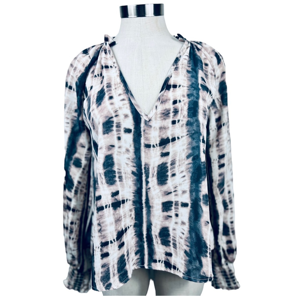 NWT Evereve Allison Joy Blair Tie-Dye blouse in pink/blush size XS